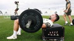 Carvajal entrena en Valdebebas. (Realmadrid.com)