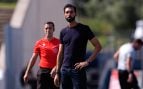 Álvaro Arbeloa, durante un partido de pretemporada ante el Andorra.