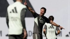 Xabi Alonso en Valdebebas.