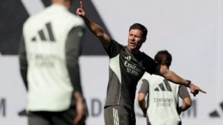 Xabi Alonso en Valdebebas.