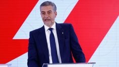 El presidente del Oviedo en un acto. (Europa Press)