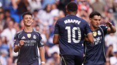 Güler celebra su gol con el Madrid. (Getty)
