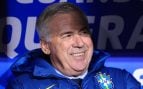 Carlo Ancelotti, en el banquillo de Brasil.