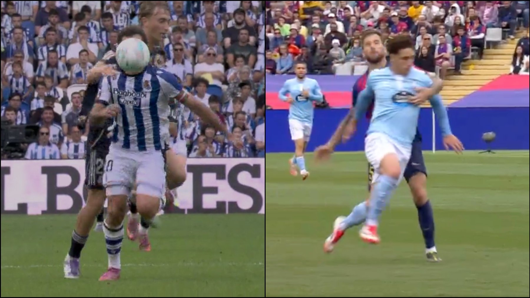 El doble rasero del arbitraje español: de la no expulsión a Iñigo Martínez a la roja a Huijsen