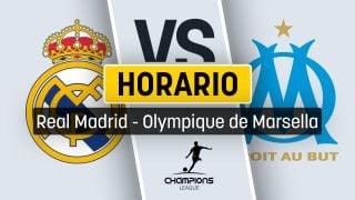 A qué hora juega el Real Madrid contra el Olympique de Marsella y dónde verlo en directo por televisión en la Champions League.