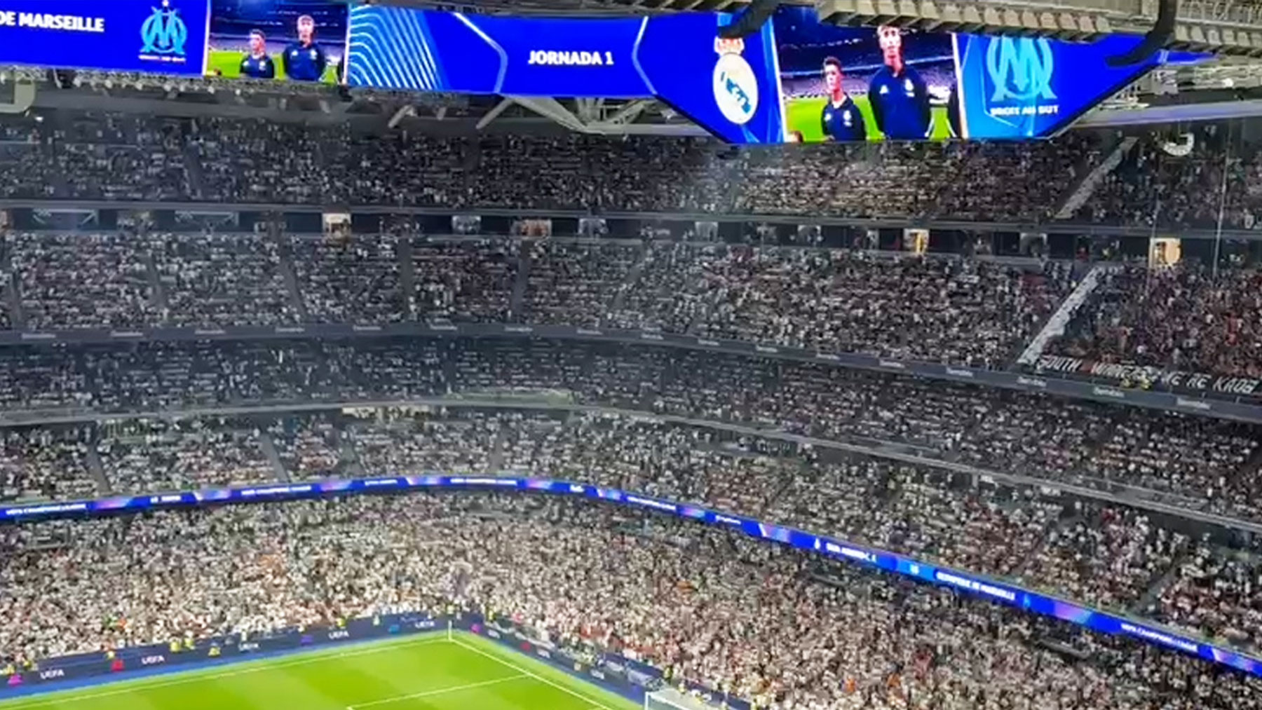 Así sonó el himno de la Champions en el Bernabeu: «Sólo te pido una cosa: que salgas este año campeón»
