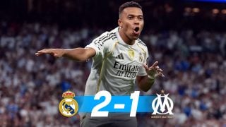 El Real Madrid derrotó 2-1 al Olympique de Marsella.