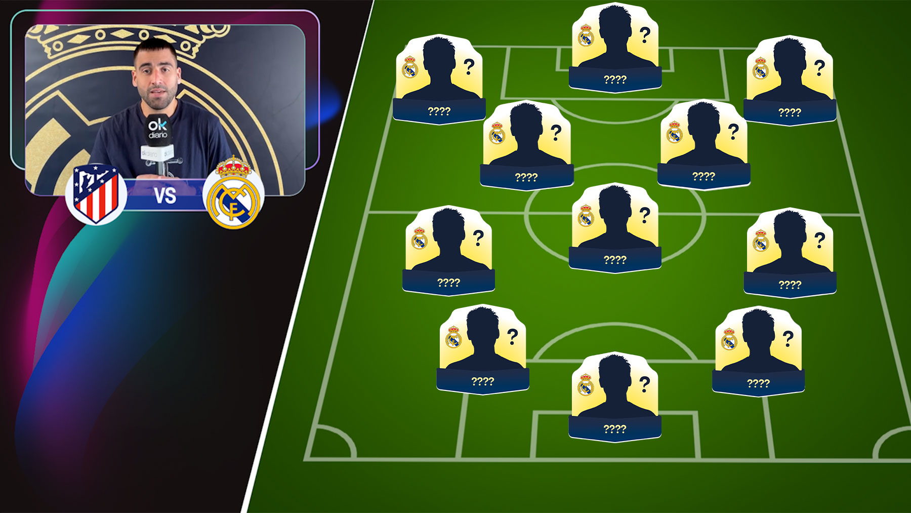 Alineación del Real Madrid contra el Atlético: Vinicius será titular y Bellingham esperará en el banquillo