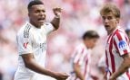 Kylian Mbappé y Pablo Barrios, en el Atlético-Real Madrid. (Europa Press)