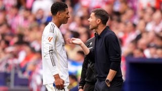 Bellingham y Xabi Alonso. (Getty)