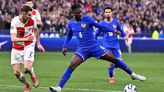 Camavinga, en su último partido con Francia.