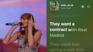 Taylor Swift actuando en el Santiago Bernabéu y la letra de su nueva canción (EP y Spotify)