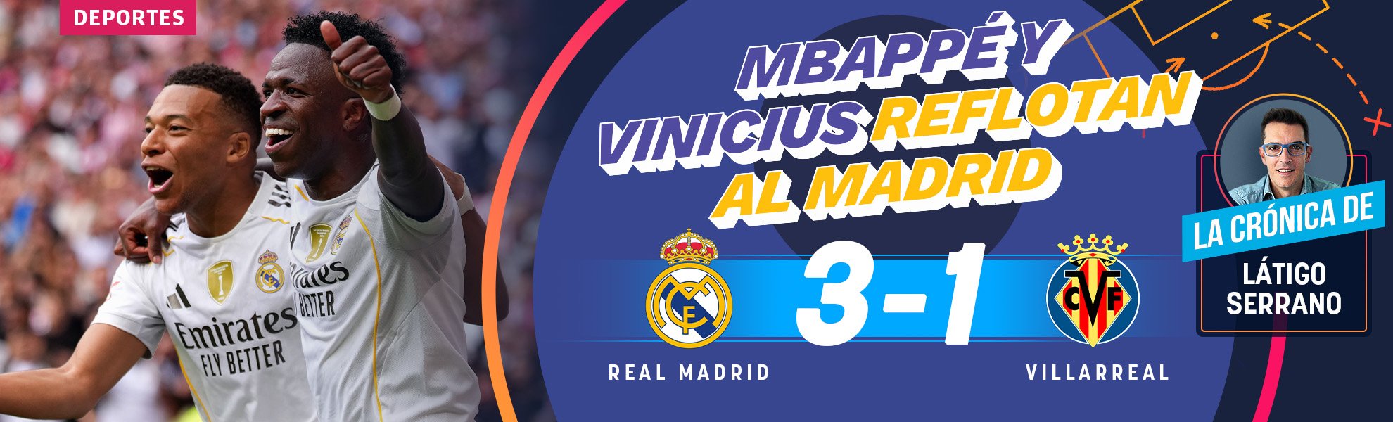 Mbappé y Vinicius reflotan al Madrid