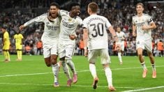 El Real Madrid celebra un gol contra el Villarreal. (Getty)