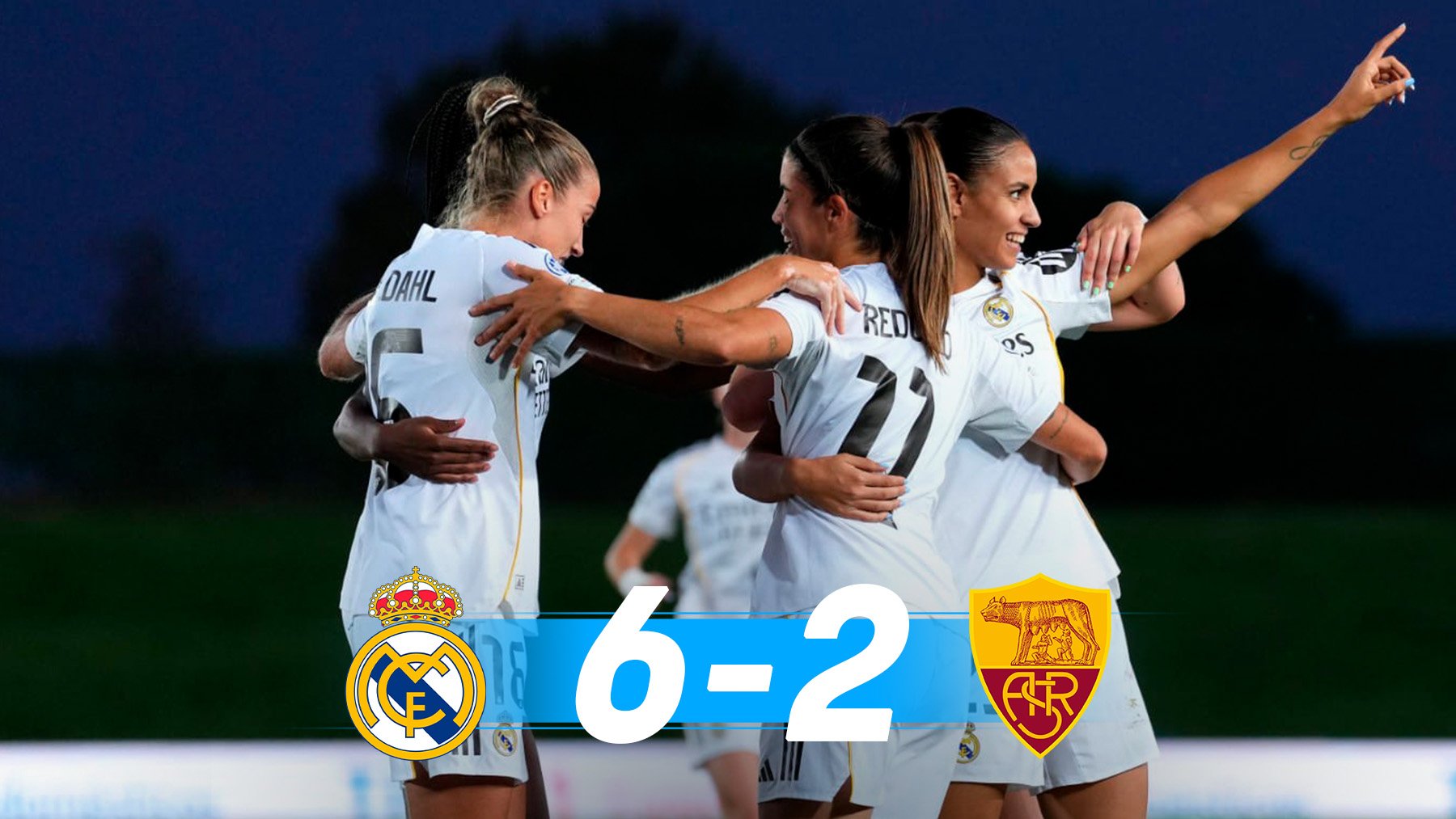 El Real Madrid se da un festín en su estreno en Champions y golea a la Roma