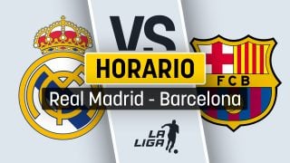 Horario del Real Madrid – Barcelona: cuándo es el Clásico y dónde ver por TV en directo y en vivo gratis el partido de Liga.
