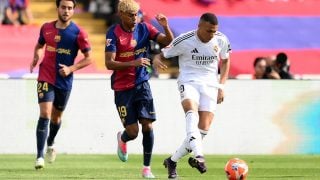 Kylian Mbappé y Lamine Yamal. (Getty Images)