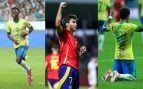 Tres de los goleadores del Real Madrid en el parón.