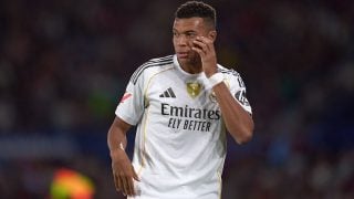 Kylian Mbappé, en un partido del Real Madrid. (Europa Press)