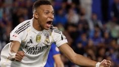 Kylian Mbappé celebra el gol ante el Getafe. (EFE)