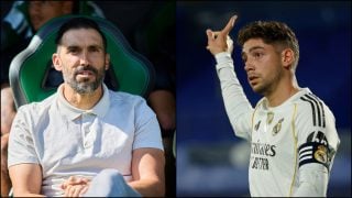 Sarabia a la izquierda y Fede Valverde a la derecha. (Europa Press)