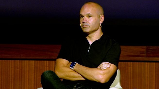 Andrés Iniesta, en un acto de la Liga. (Europa Press)