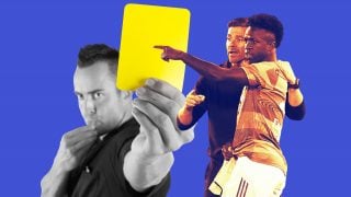 Vinicius apenas ve tarjetas amarillas esta temporada.