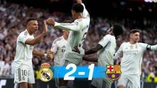 El Real Madrid ganó 2-1 al Barcelona en el Clásico.