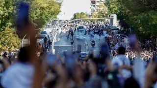 Así fue llegada del Real Madrid al Santiago Bernabéu. (Realmadrid.com)