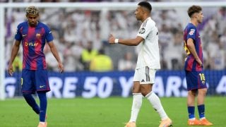Mbappé y Lamine en el Clásico. (Getty)