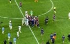 La tangana en el Clásico.