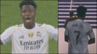 Vinicius se fue al vestuario, muy enfadado, tras ser sustituido.