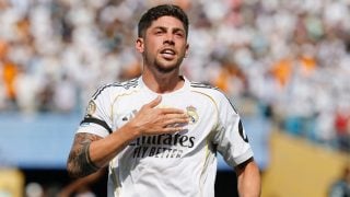 Fede Valverde durante un reciente partido del Real Madrid. (EFE)