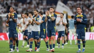 Los jugadores del RCD Espanyol aplauden a su afición tras su último duelo ante el Real Madrid. (Getty)