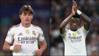 Fran García y Vinicius. (Getty)