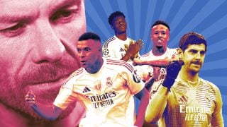 Xabi Alonso, Mbappé, Tchoauméni, Militao y Courtois.