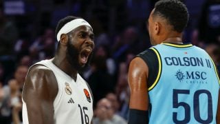 Garuba en el Real Madrid-Fenerbahce. (EFE)