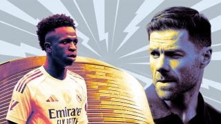 Vinicius y Xabi Alonso.