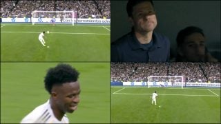 Así fue el penalti fallado de Vinicius.