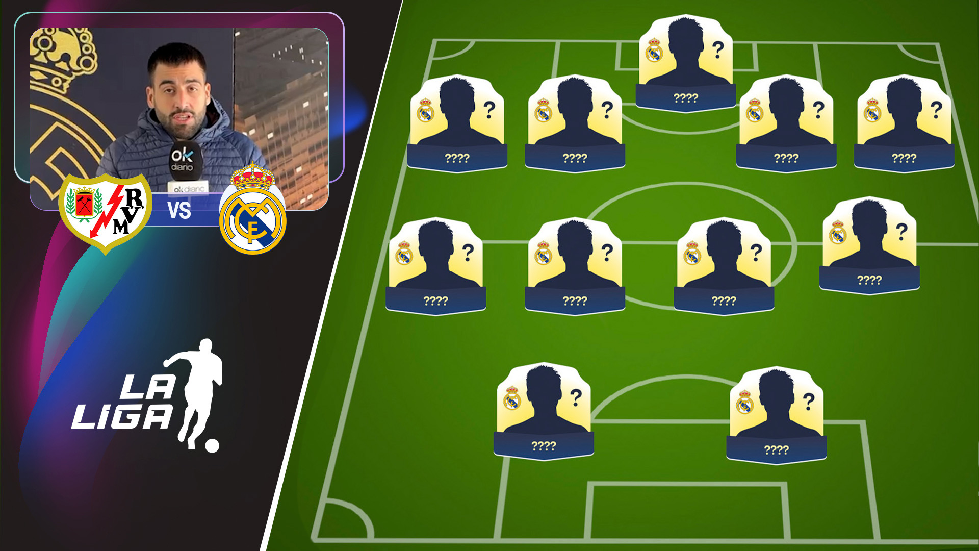 Alineación del Real Madrid contra el Rayo: Xabi centra a Valverde
