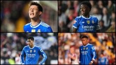 Guler, Vinicius, Bellingham y Mbappé.