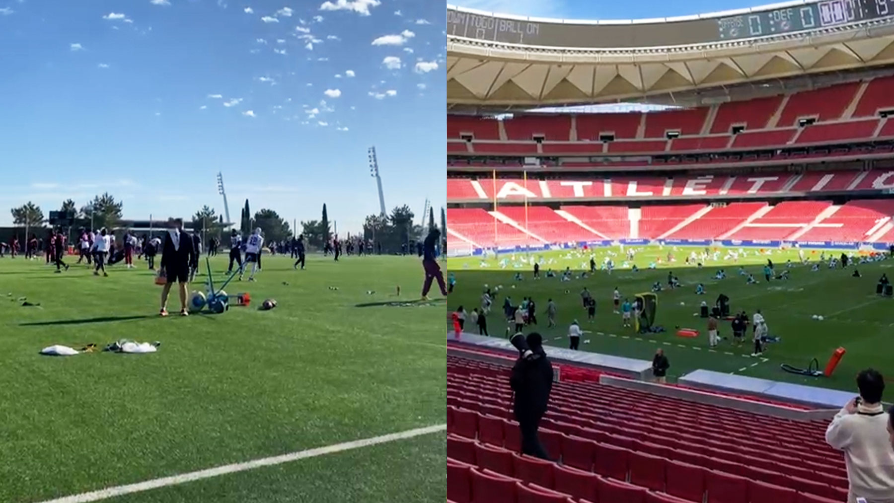 Washington Commanders y Miami Dolphins preparan el partido del Bernabéu en Valdebebas y Metropolitano