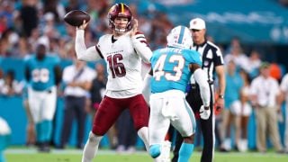 Miami Dolphins y Washington Commanders se miden en el Santiago Bernabéu. (Getty)