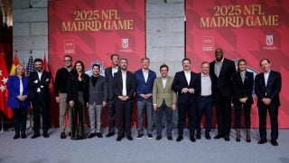 Acto de presentación de la NFL en Madrid. (Realmadrid.com)