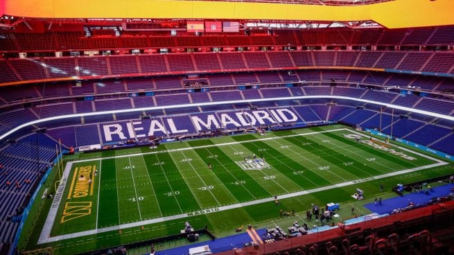 El Estadio Santiago Bernabéu, listo para el desembarco de la NFL en España.