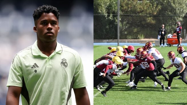 Los jugadores del Real Madrid y de los Washington Commanders de la NFL han compartido Valdebebas.