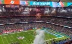 Así fue el espectacular recibimiento a los Miami Dolphins… ¡con fuegos artificiales!