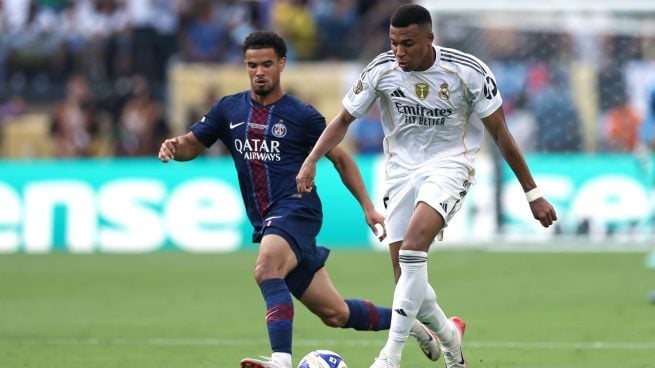 Kylian Mbappé, en el duelo ante el PSG en el Mundial de Clubes.