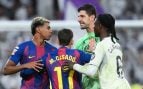El enfrentamiento entre Courtois y Lamine Yamal en el Clásico.