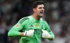 Thibaut Courtois, en un partido con el Real Madrid. (Getty Images)